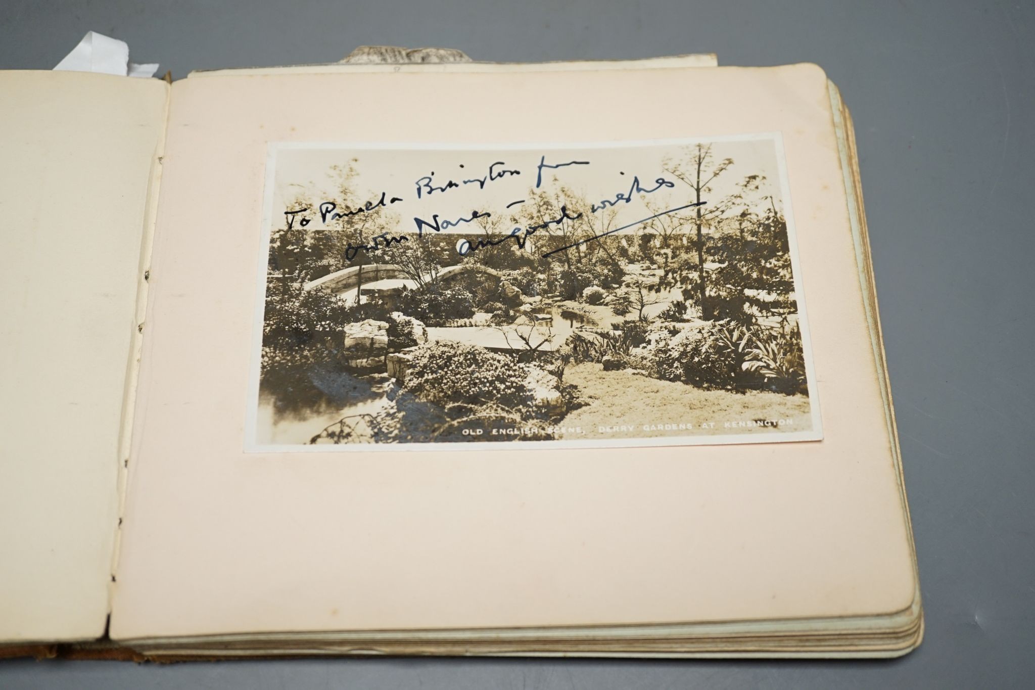 Churchill interest - a letter of correspondance from his private secretary R.D. Curtis dated 28th August 1947, an album of autographs including letter from admirality, 1939-1944.